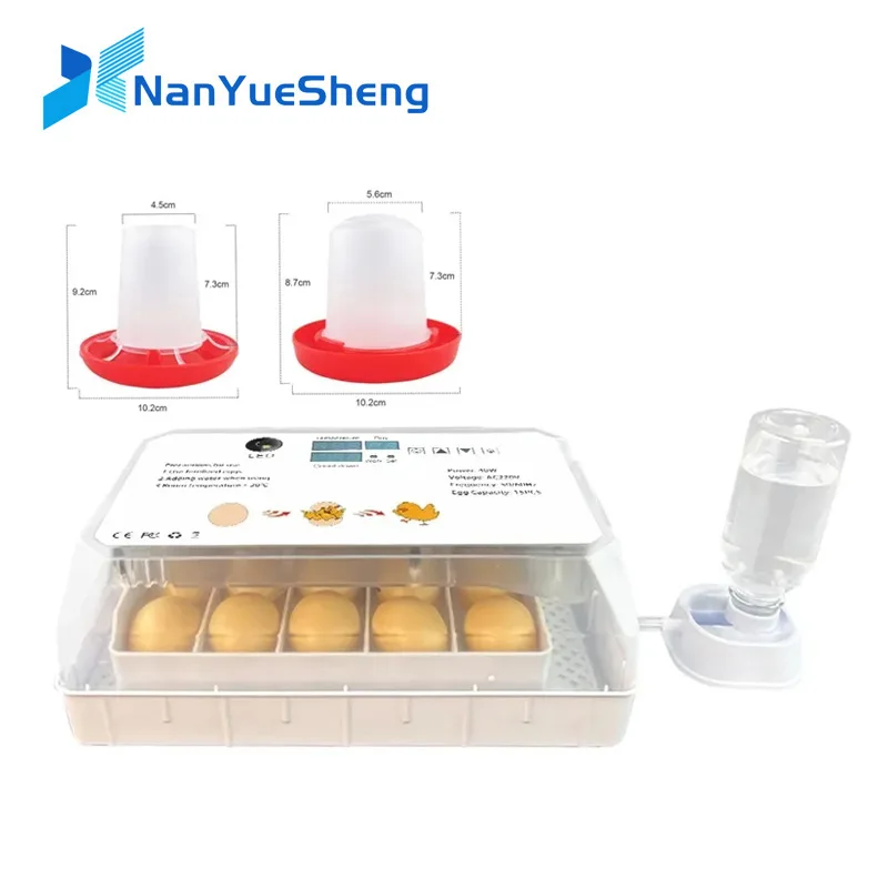 

15 Eggs Incubator Fully Automatic Turning Hatching Brooder Farm Bird Quail Chicken Poultry Farm Hatcher Turner Incubation Tool