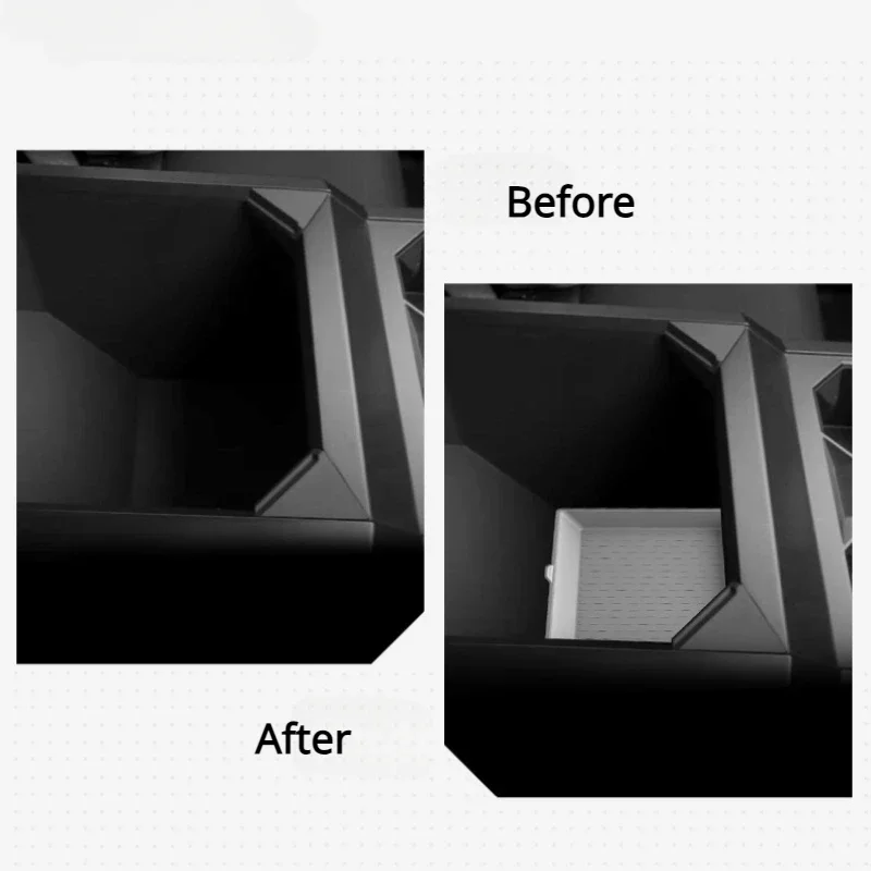 

Car Armrest Box For Tesla Cybertruck 2024 Anti-slip Silicone Pad Center Console Storage Box Mat Car Interior Accessories