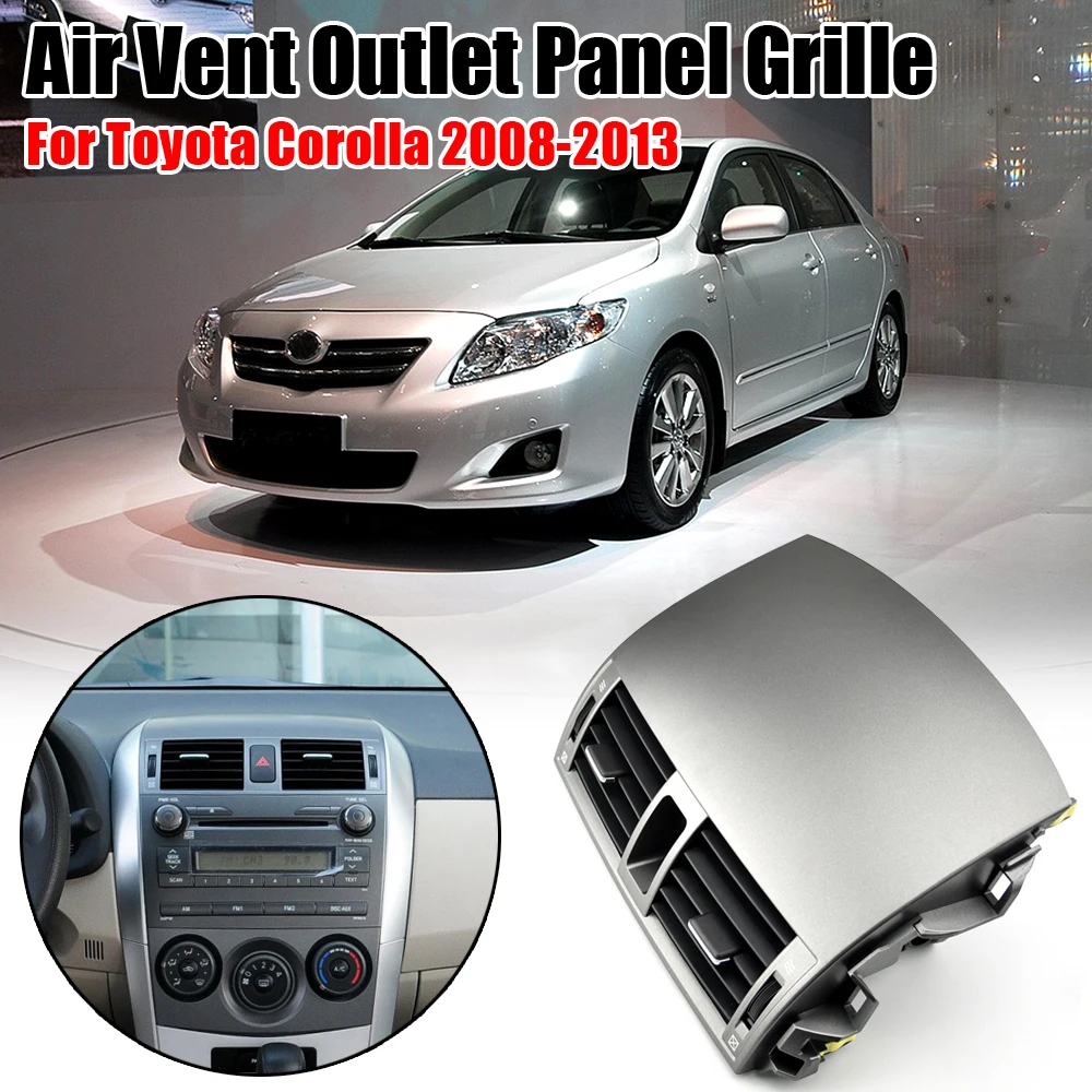 

Car Center Dash A/C Outlet Air Vent Panel With Emergency Switch For Toyota Corolla 2008 2009 2010 2011 2012 2013 55670-02160