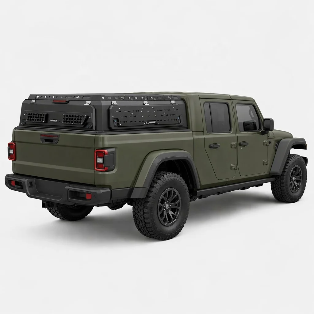 Aluminum Alloy Low-Profile Secure Storage Extra Thick Durable Waterproof Truck Bed for Gladiator NP300 Ranger