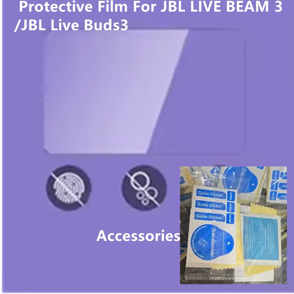 9H High-definition Explosion-proof Soft Film For JBL LIVE BEAM 4/LIVE BUDS 4 LCD Screen Intelligent Bluetooth Earphone Film