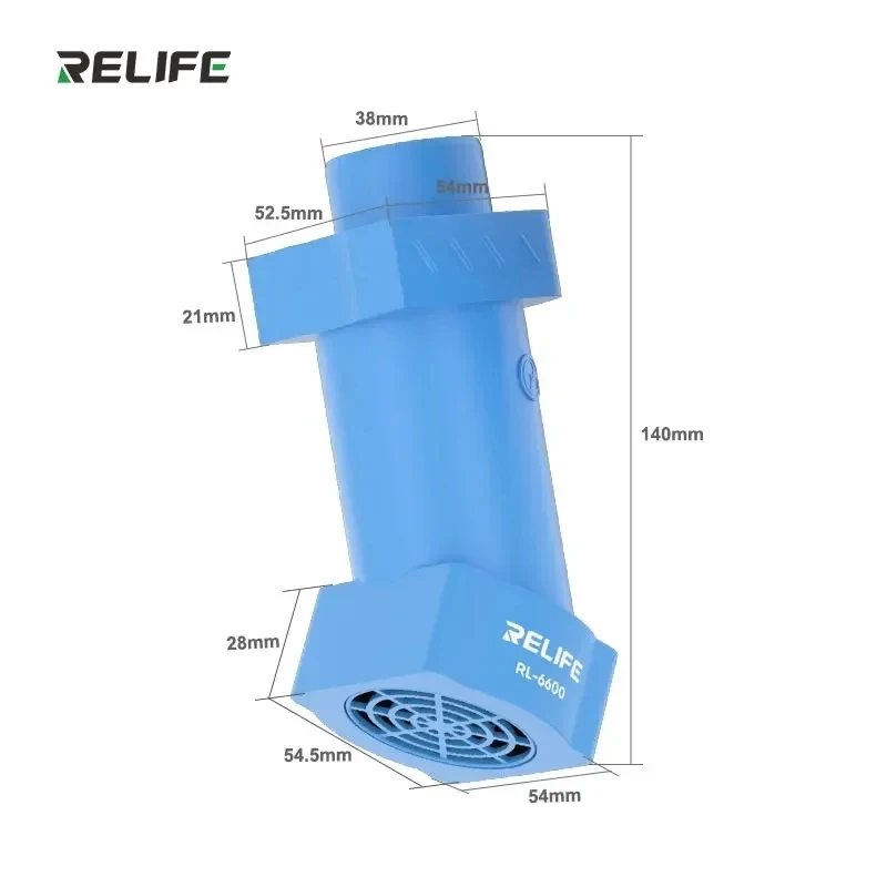 

RELIFE RL-6600 Microscope Smoke Extractor Type-C Charging Interface Powerful Airflow Smoke Exhaust Fan Tool For Microscopes