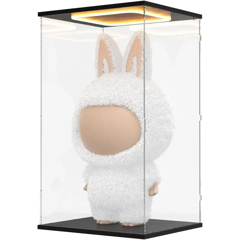 Acrylic Display Case, Large Display Box for Collectibles Doll, Clear Dustproof Showcase Storage Box