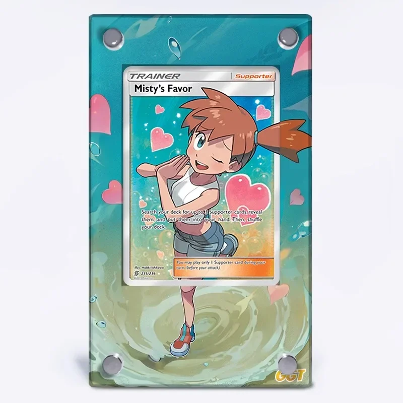 Pokemon Espositore Misty Nihilego GX Umbrion Darkrai Carta da disegno estesa Collezione di mattoni Cornice per carte da gioco Non inclusa carte