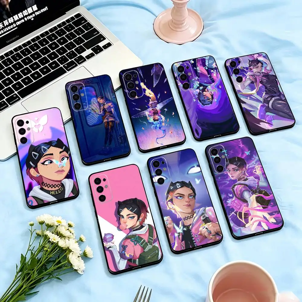 clove valorant  Phone Case Black Silicone Soft For Samsung S26,S25,S24,S23,S22,S21,S30,Ultra,Plus,Fe,Lite