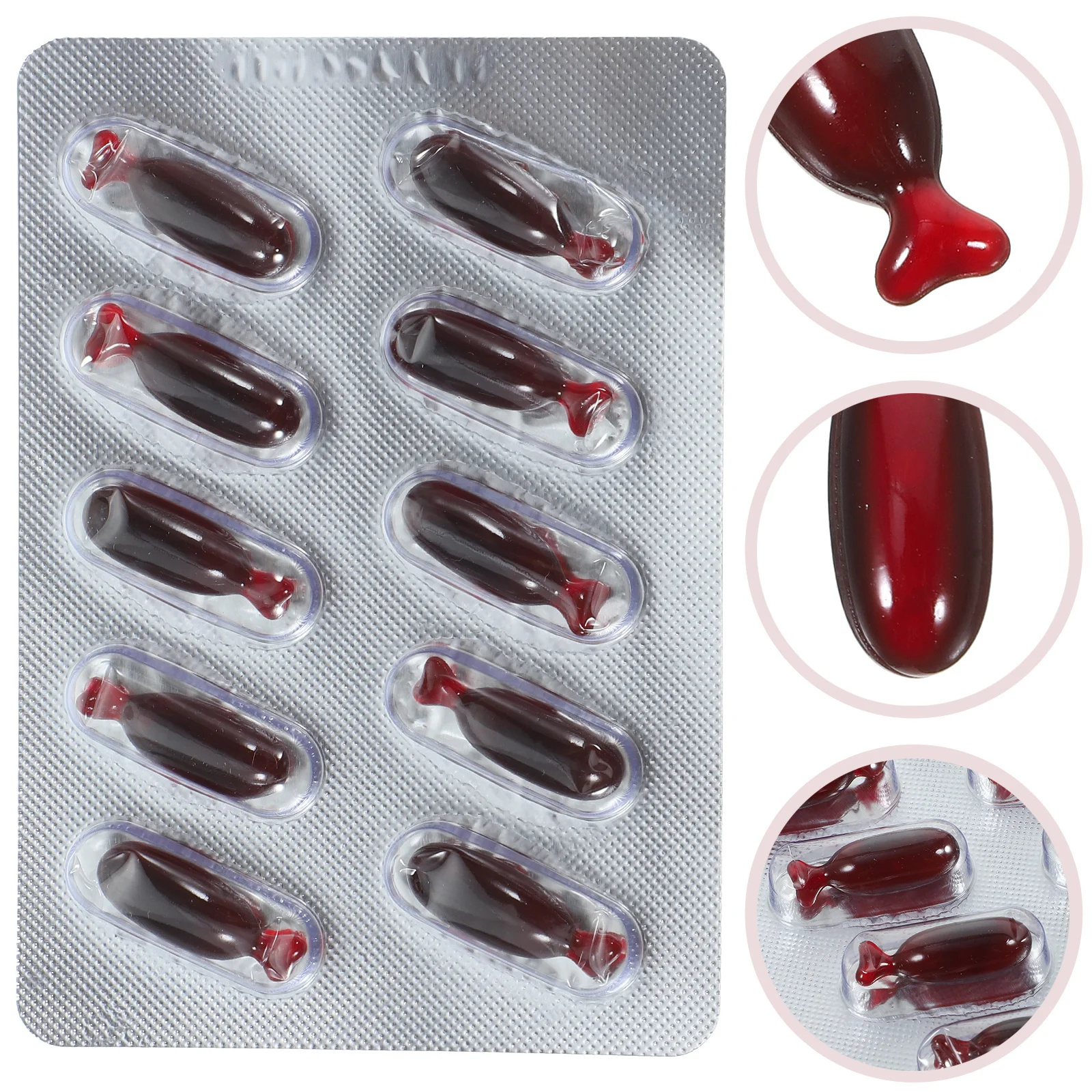 

1 комплект, реалистичные капсулы с искусственной крови, съедобные желатиновые капсулы для Хэллоуина, розыгрыши для спецэффектов, украшения вампира, реквизит из искусственной крови