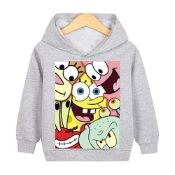 Disney SpongeBob Patrick Star Fashion Casual felpe con cappuccio abbigliamento bambini autunno felpa Pullover vivace ragazzi ragazze Anime Top