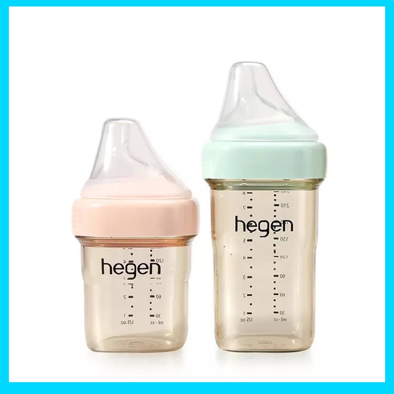 Hegen Baby Bottles Original Bottle PPSU Gift Box With Storage Lid Pacifier Water Bottle for Children Baby Items Free Shipping