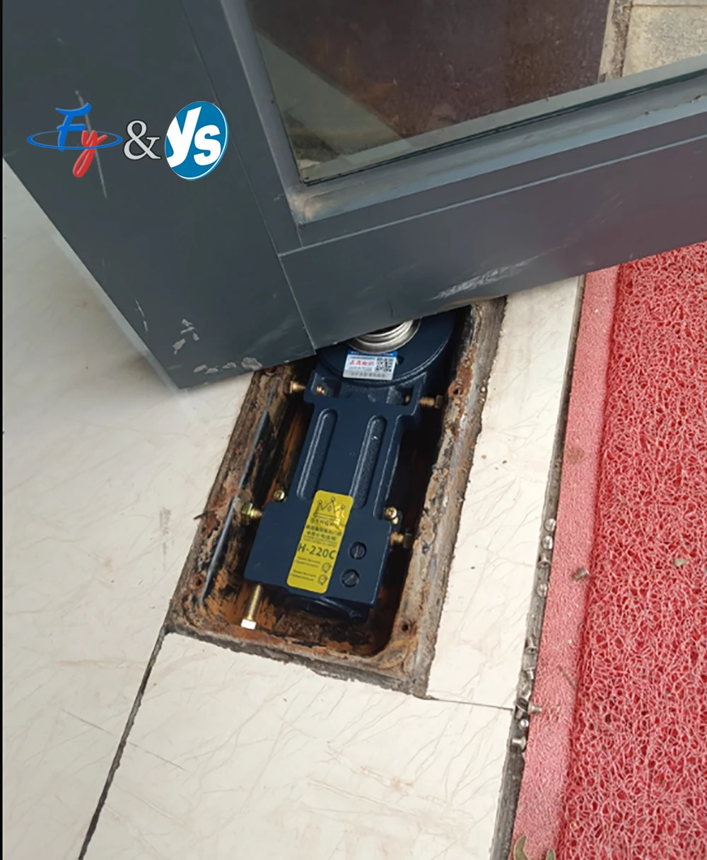 Ground Spring Universal Glass Door Hinge H220-B 90kg-250kg Door Handle Frame, Door Lock