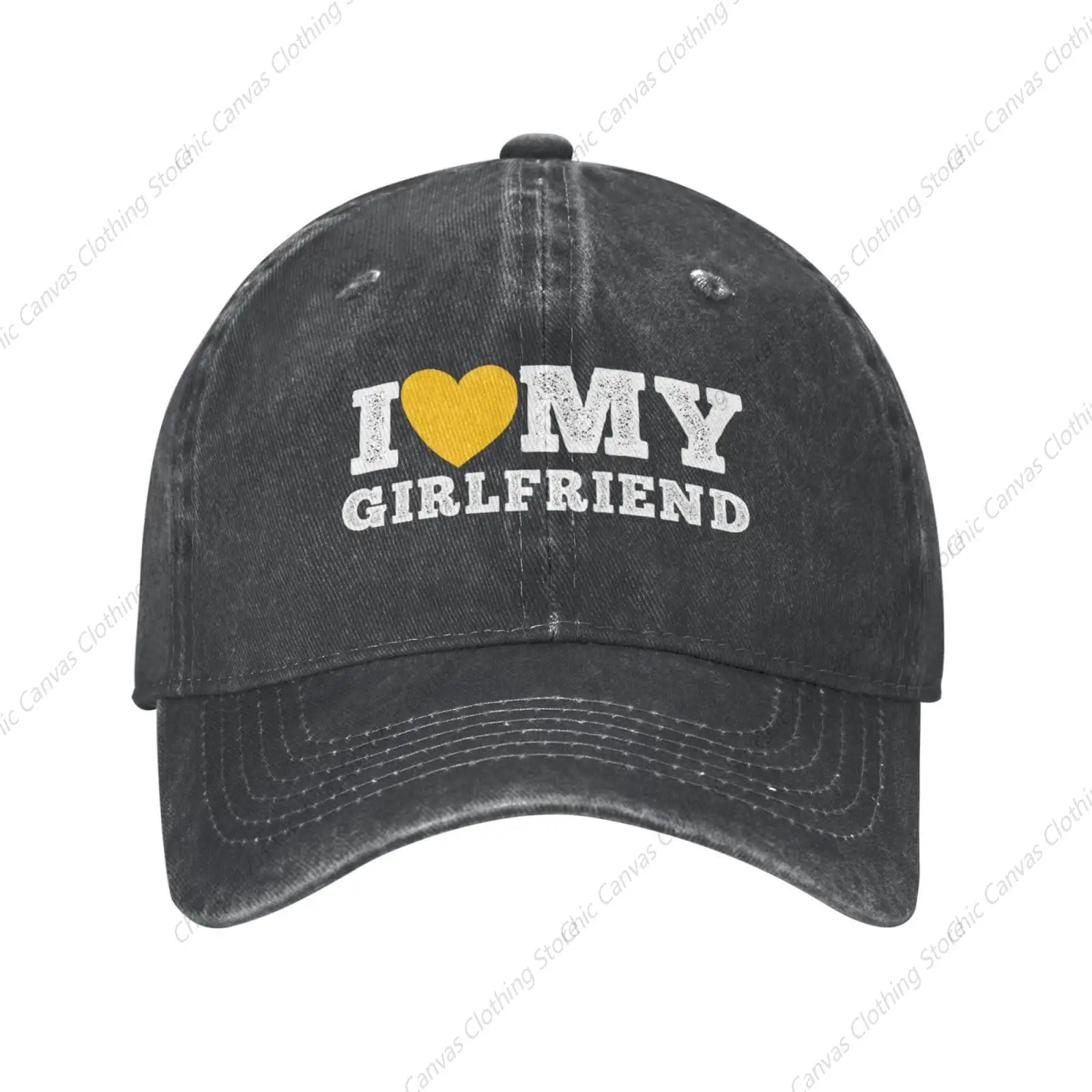 I Love My Girlfriend Hat berretto da Baseball cappello classico in cotone regolabile cappello in Denim lavato regolabile cappello parasole Hip Hop traspirante