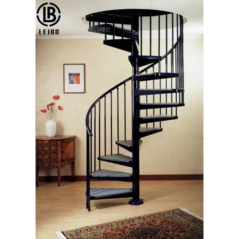 Custom.Indoor staircase with steel structure ready made stairs