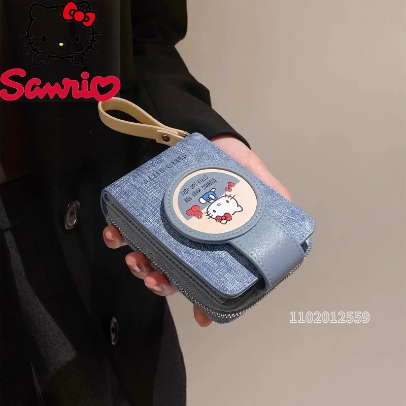  Hello Kitty New Women Card Holder Large Capacity Cartoon ID Holder Cartoon Fashion Luxury Brand Card Holder High Quality