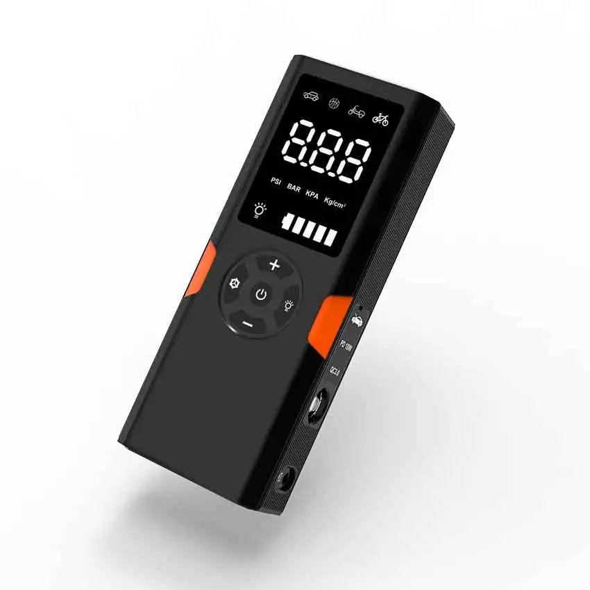 مضخة دراجة كهربائية شاشة الكريستال السائل ضاغط نافخة محمول مضخة هواء مدمجة مضخة إطارات نافخة ملحقات الدراجة #1