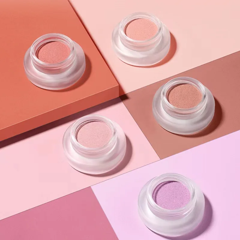 4g Foreverkey Blusher Powder Paste  Women Multi-purpose Monochrome Blush Mud Eye Shadow Matte Powder Blusher Lip Glaze Makeup