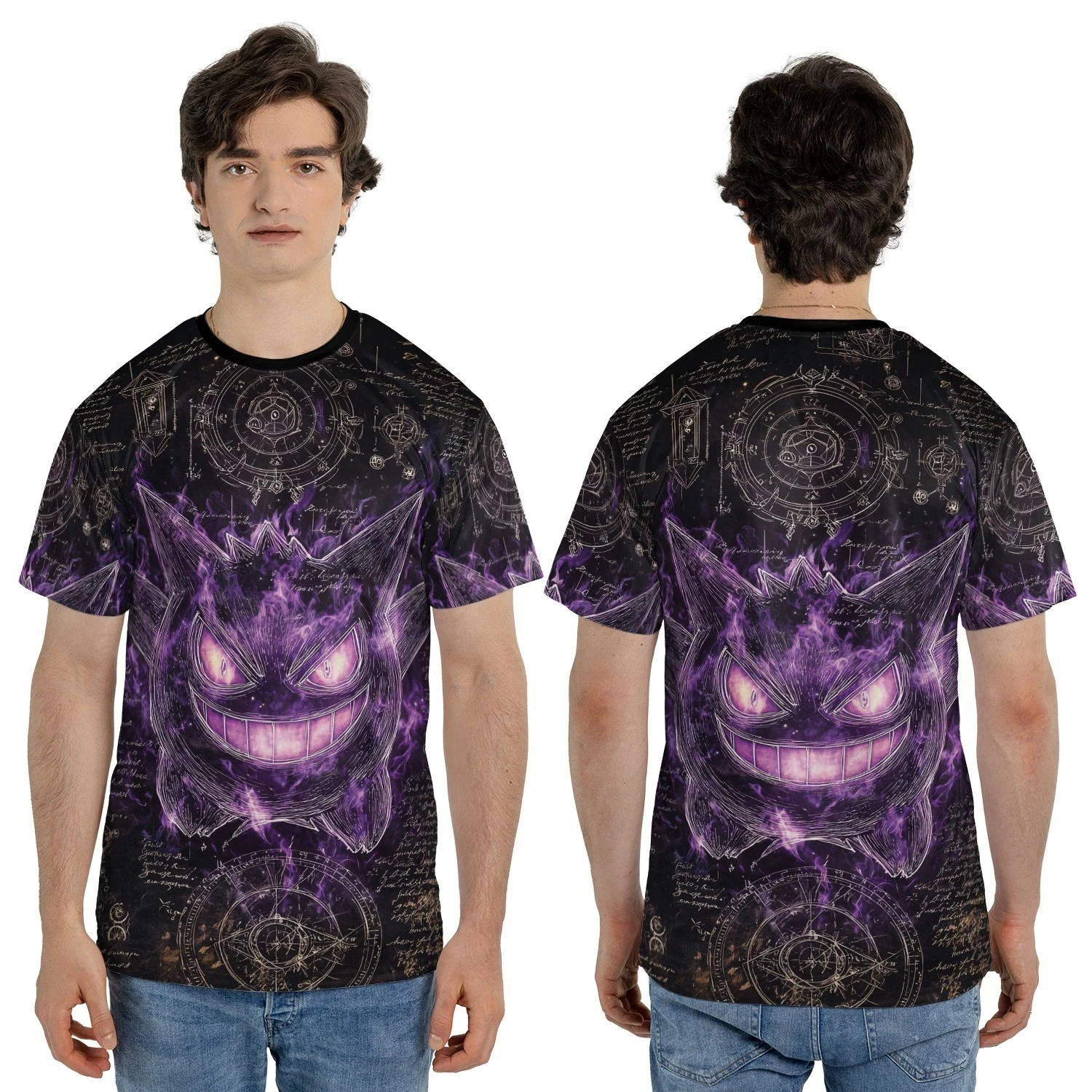 camiseta-masculina-com-estampa-de-astrologia-oculta-do-pokemon-gengar-casual-manga-curta-ideal-para-fas-de-anime-e-amantes-de-streetwear-uso-diario