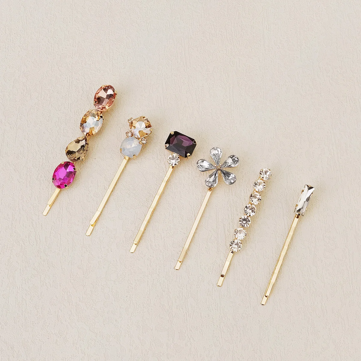 Upscale Luxurious Crystal Zircon Hair Clip Temperament Elegant Wild Hair Pins Leisure Prom Street Beat Personality Retro Hair