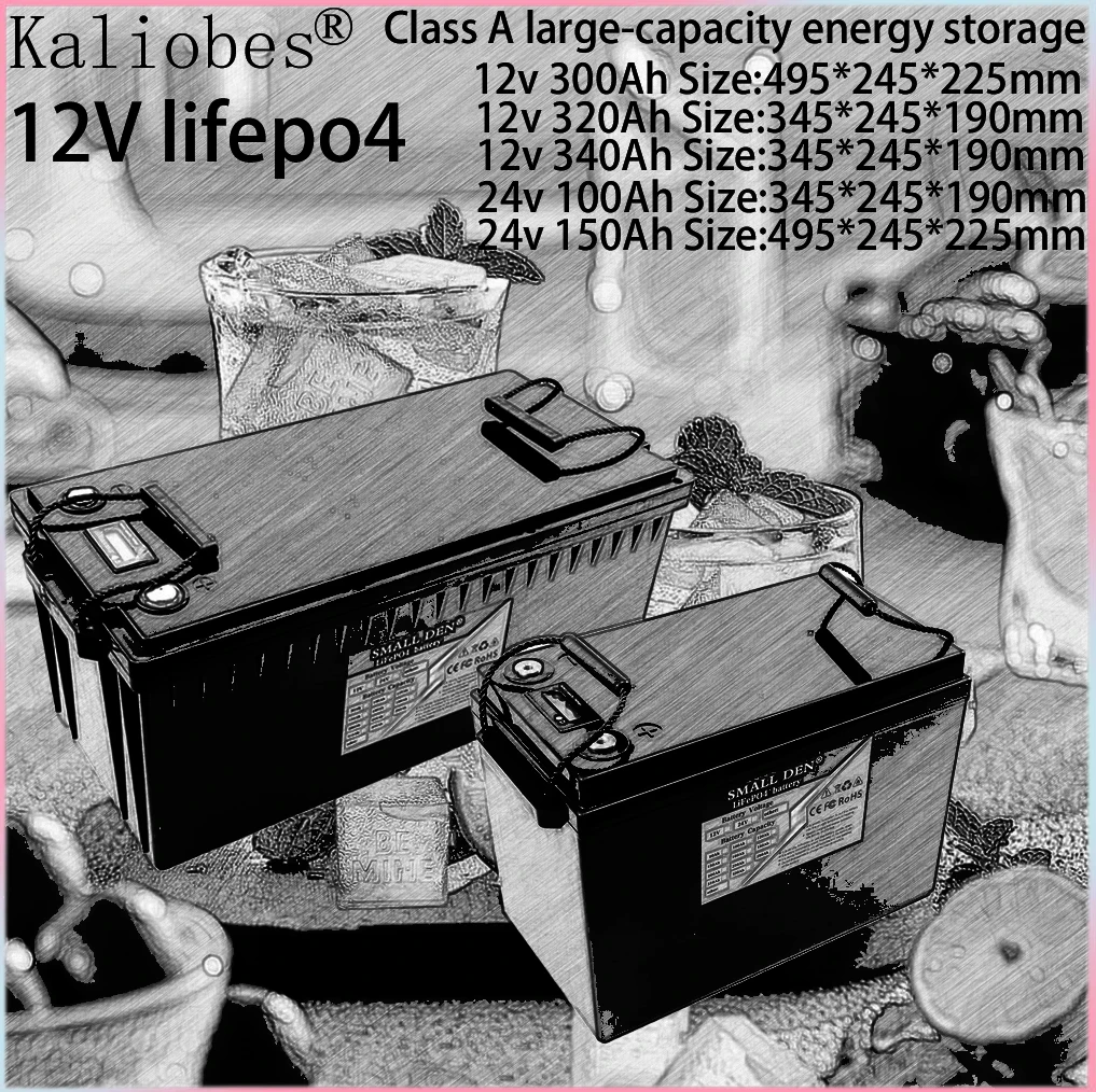 

Совершенно новая аккумуляторная батарея класса А, 12В 24В 100Ач 340Ач 320Ач 300Ач 150Ач, подходит для электромобилей, электроинструментов, трициклов.