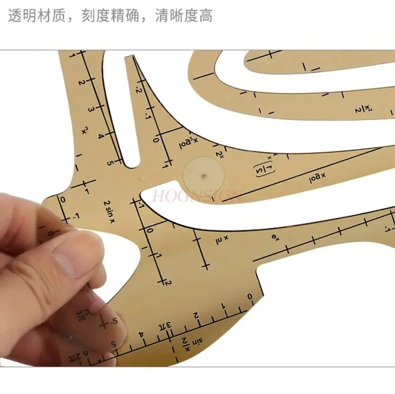 1pcs Mathematical Function Function Template Ruler Design Drawing Multi functional Digital Template