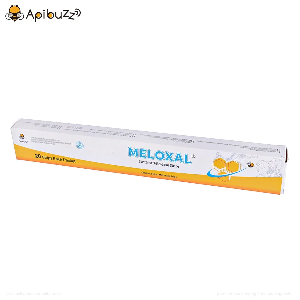 شرائط ميلوكسال - عبوة من ٢٠ قطعة | أداة حمض الأكساليك لتربية النحل، مُحسّنة خلال فترة تدفق العسل في مستعمرة النحل - إعداد مسكن الحيوانات الأليفة ضد الفاروا