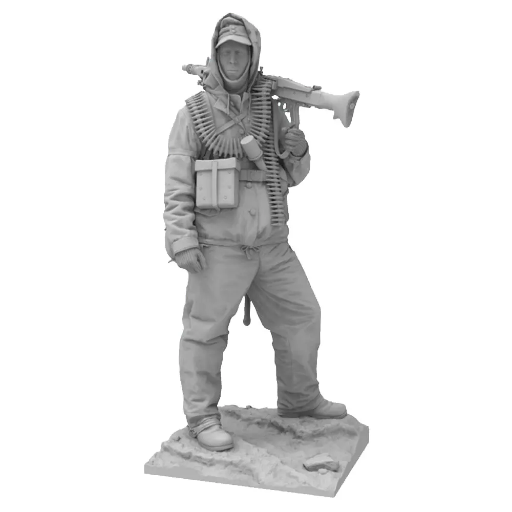 1/24/18/16/12 Warrior Resin Model Kit GK Micro 3D Printed Grey Model Statue, High Precision Resin Model Hand Uncolored