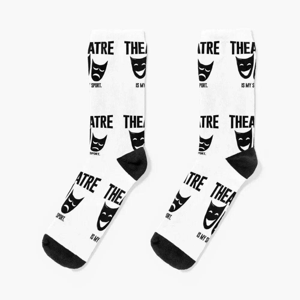 

Theater is my sport - cool saying theater Socks custom sports hockey retro ankle Socks For Man Women's