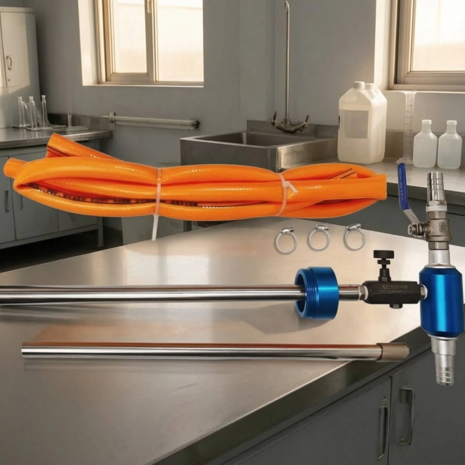 Automatic Non-electric Oil-water Mixer with Hose Robust Fluid Mixing System for CNC Cutting Coolant Applications - view 3