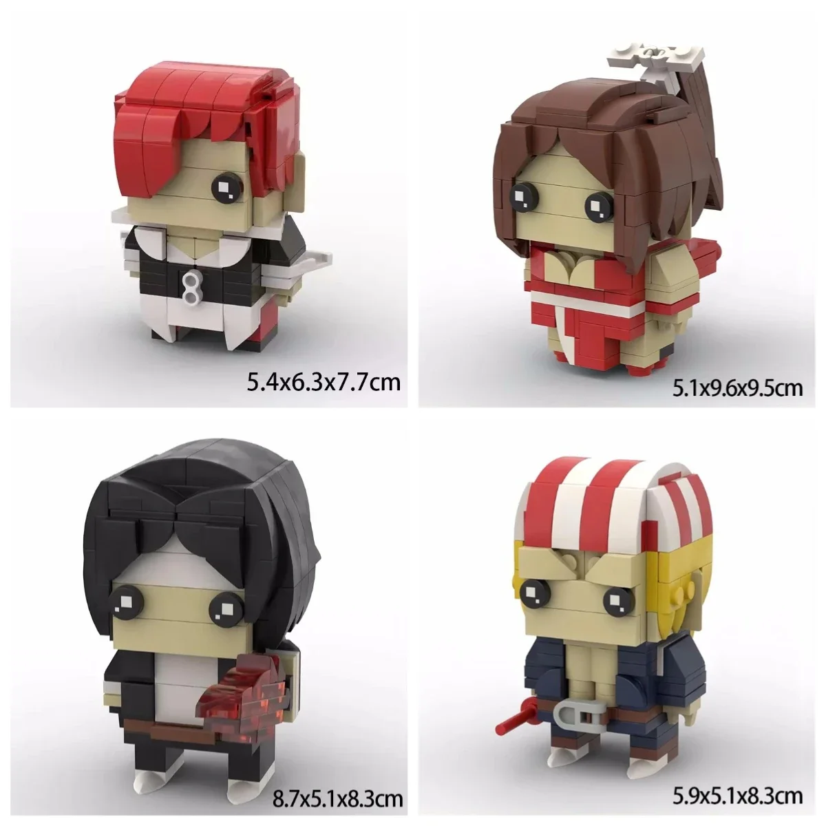 Gioco di combattimento arcade Pugno Personaggio dei cartoni animati Building Blocks MOC Kings Fighters Modello di assemblaggio in mattoni Puzzle Giocattolo per bambini Regalo di compleanno