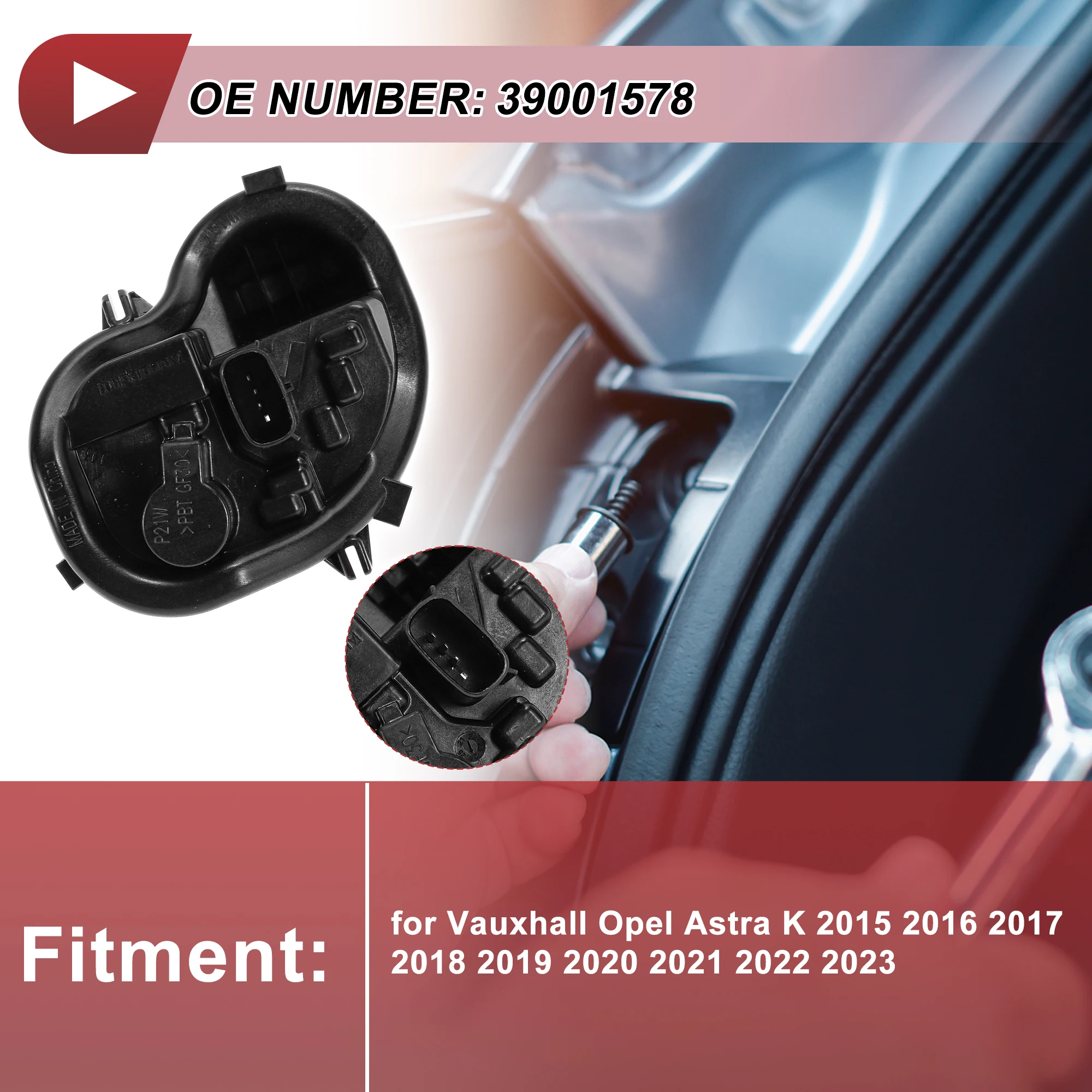 

UXCELL 1 шт. розетка заднего фонаря для Vauxhall для Opel для Astra K 2015 No 39001578