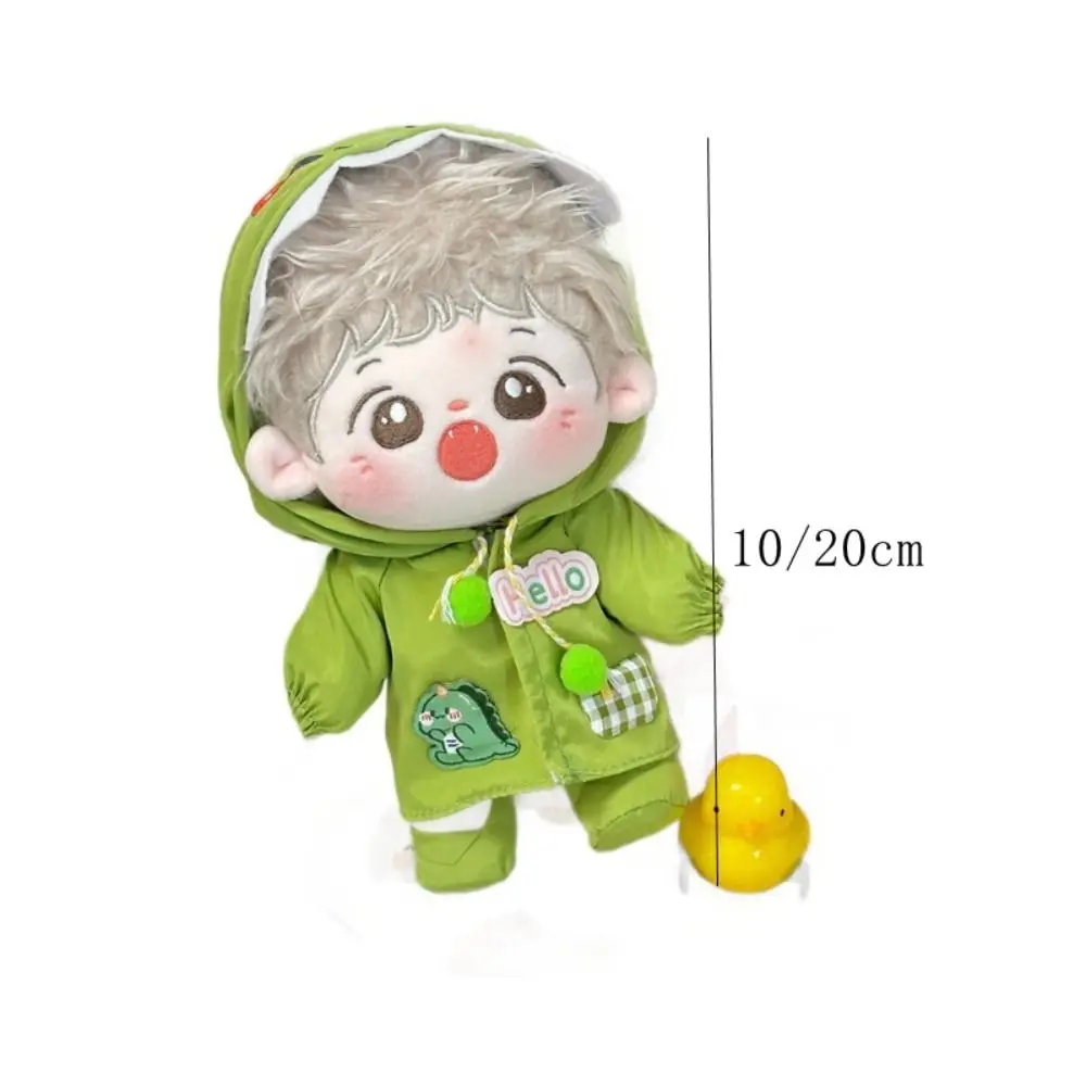 Dress Up 20 cm Baumwolle Puppe Kleidung Onesuit Outdoor Regenmantel 10 cm Puppe Outfit Kleid Dinosaurier Stern Puppe Kleidung 10/20 cm Baumwolle Puppe