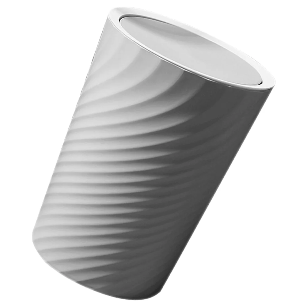 

Threaded Trash Can Plastic Swing Bin with Lid Container Cans For Kitchen Office Compactor