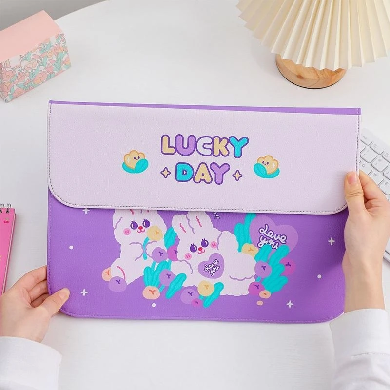 Phim hoạt hình Bunny 12.9 13 13.3 inch cho trường hợp túi lót dễ thương trong túi bảo vệ doanh nghiệp du lịch đa chức năng