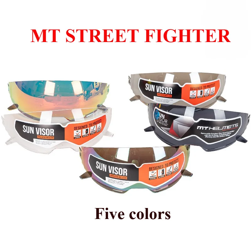 MT Helmet Glass Motorcycle Helmet Visor for MT STREET FIGHTER Face Guard Full Face Helmet Lens