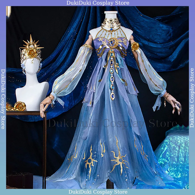 

Grace Naiad Cosplay Costume Game Identity V Fisherwoman Costume Sexy Gorgeous Dress Accessories Halloween Party Women's Uniform