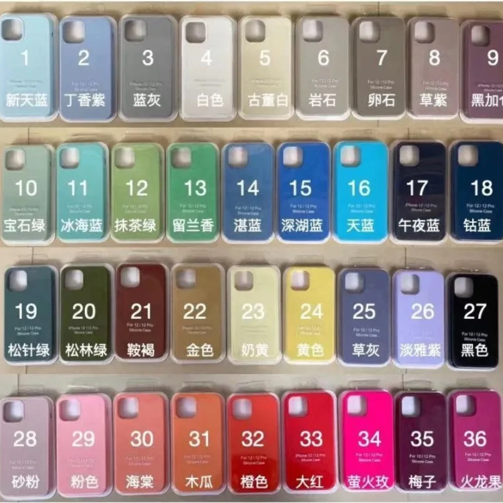 Image of Modische Original Flüssigsilikon-Hülle mit Soft-Touch-Gefühl für iPhone 18 Pro 17 Air 16 15 14 Plus 13 Pro Max Vollschutz Anti-Sturz-Cover