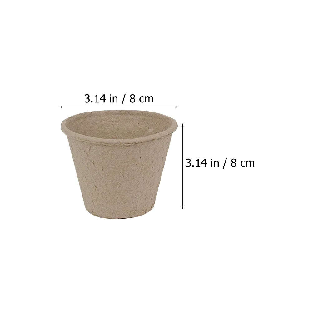 

1Set Plant Nursery Cup Round Starting Pots Lightweight Compact Design Safe Durable Gardening Gift Indoor Flower Planting