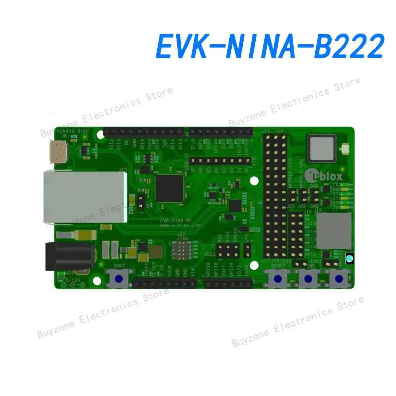 EVK-NINA-B222 802.15.1 оценочный комплект со стандартными двухрежимными Bluetooth-модулями с программным обеспечением подключения u-blox
