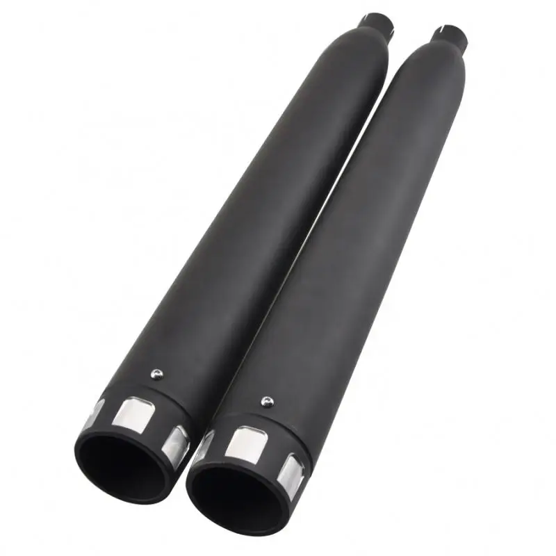 Cafe Racer 4" Auspuffabsaugungssystem Spitzenschalldämpfer für Motorrad Harley Touring FLH FLT 95-Up