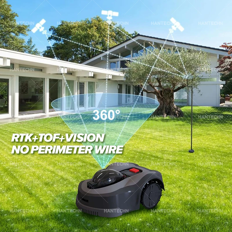 2024 Neuester Mini-Smart-Roboter-Rasenmäher, automatische Fernbedienung, wasserdicht, für Garten, Rasen, Batterie, Trimmer, Roboter-Rasenmäher zum Verkauf