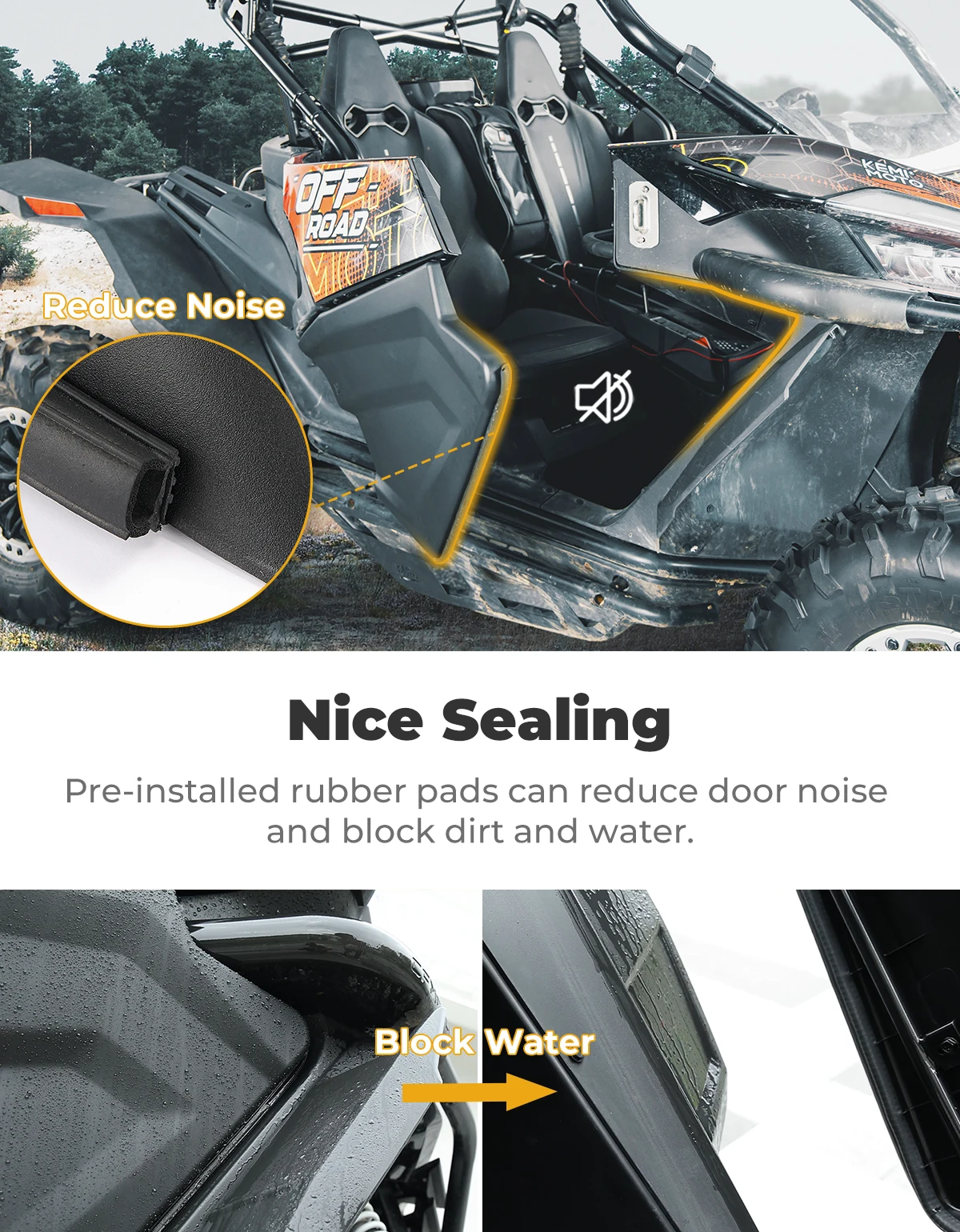 แผงประตูครึ่งล่างโลหะพลาสติกแทรก 5BY # -807000-1000 สําหรับ CF-MOTO ZFORCE 950 SPORT HO SPORT H.O. EX/1000 สปอร์ต 2020-2024