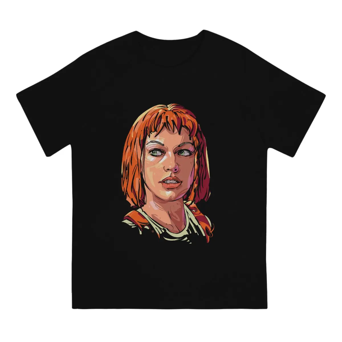 Leeloo Men TShirt The Fifth Elements O Neck Tops Fabric T Shirt Humor High Quality Birthday Gifts