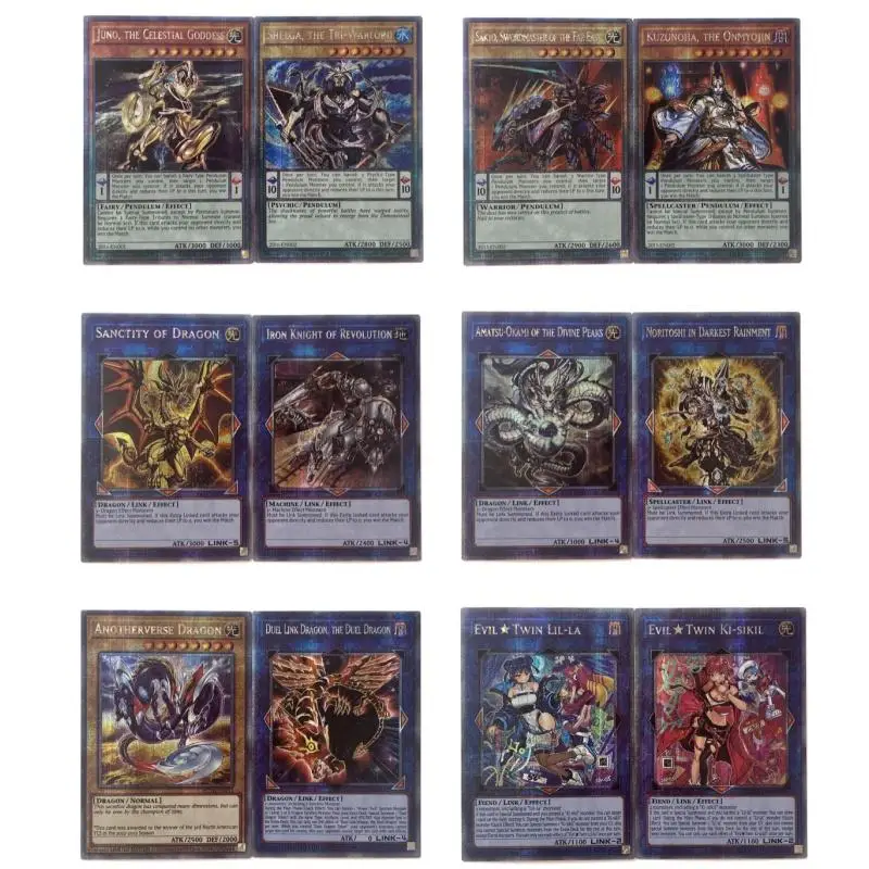 Yu-Gi-Oh Match Flash Card Live Twin Legendary Dragon of White Prize viewing series Diy Action Toy Figures Anime Game Collection