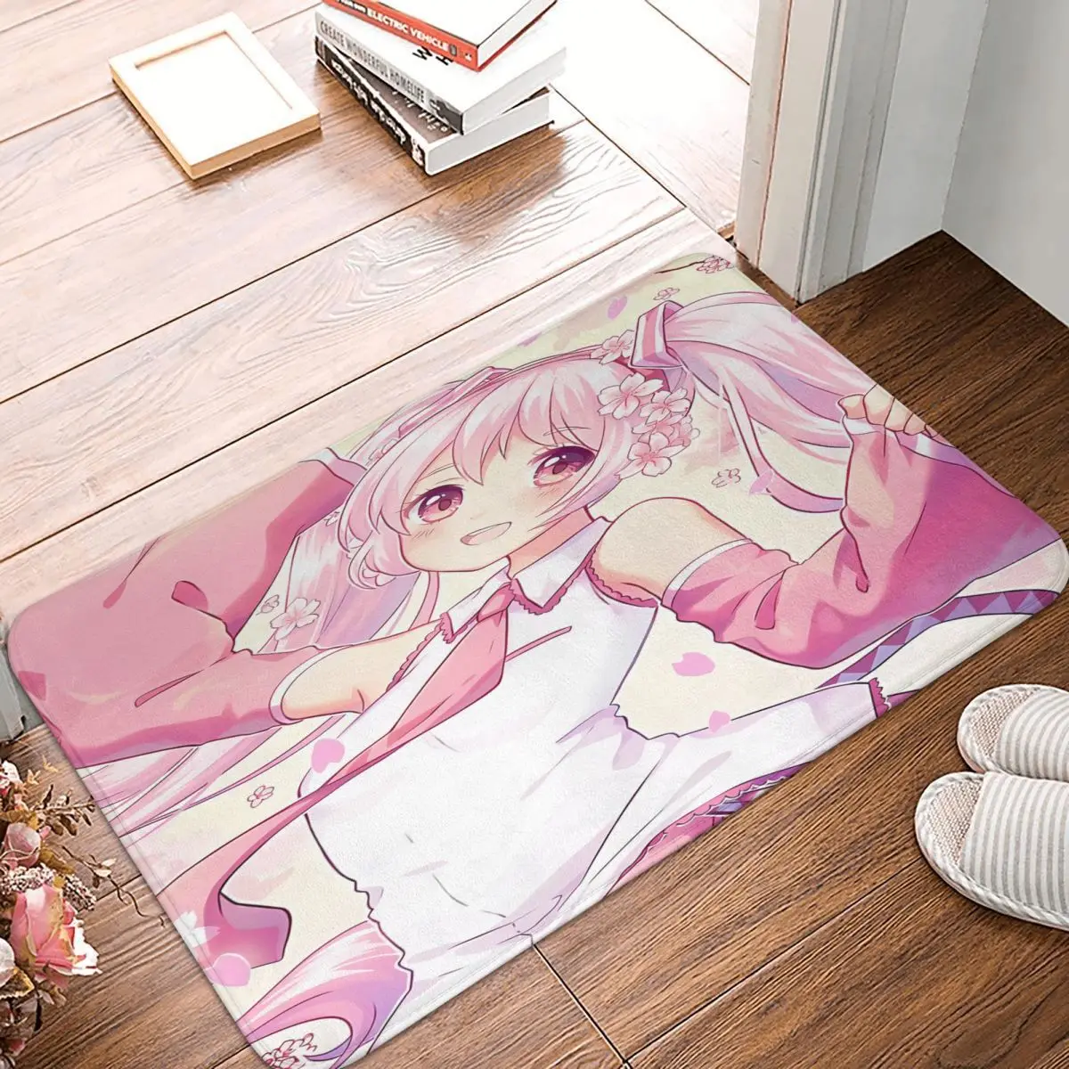 

Sakura Miku 40x60cm Carpet Polyester Floor Mats Mats Personalized Bathroom Everyday