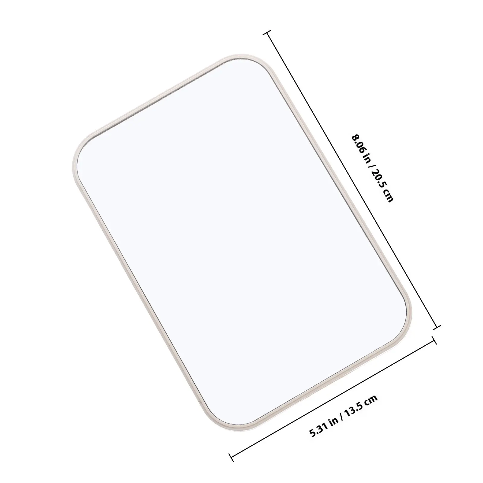 Desktop Makeup Mirror Rectangular High-Definition Folding Portable Vanity Mirror for Travel Home Office Bedroom Dressing Table