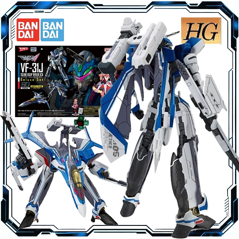 

Bandai Original Hg 1 /100 Macross Siegfried Stormbird Deluxe Edition Transformable Assembly Model Kit Collectible Toy