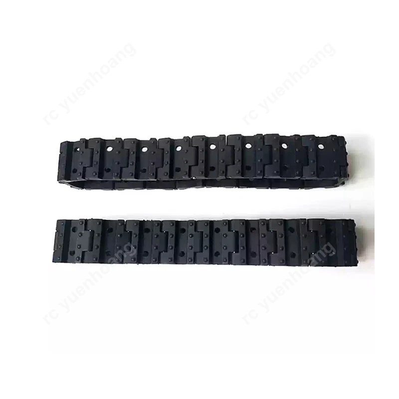 Gummikettenverbindung, 30 mm Breite, abnehmbare Schienen, längenverstellbar, simulierte segmentierte Stufen für RC-Tank-Upgrades, Kettenfahrzeug