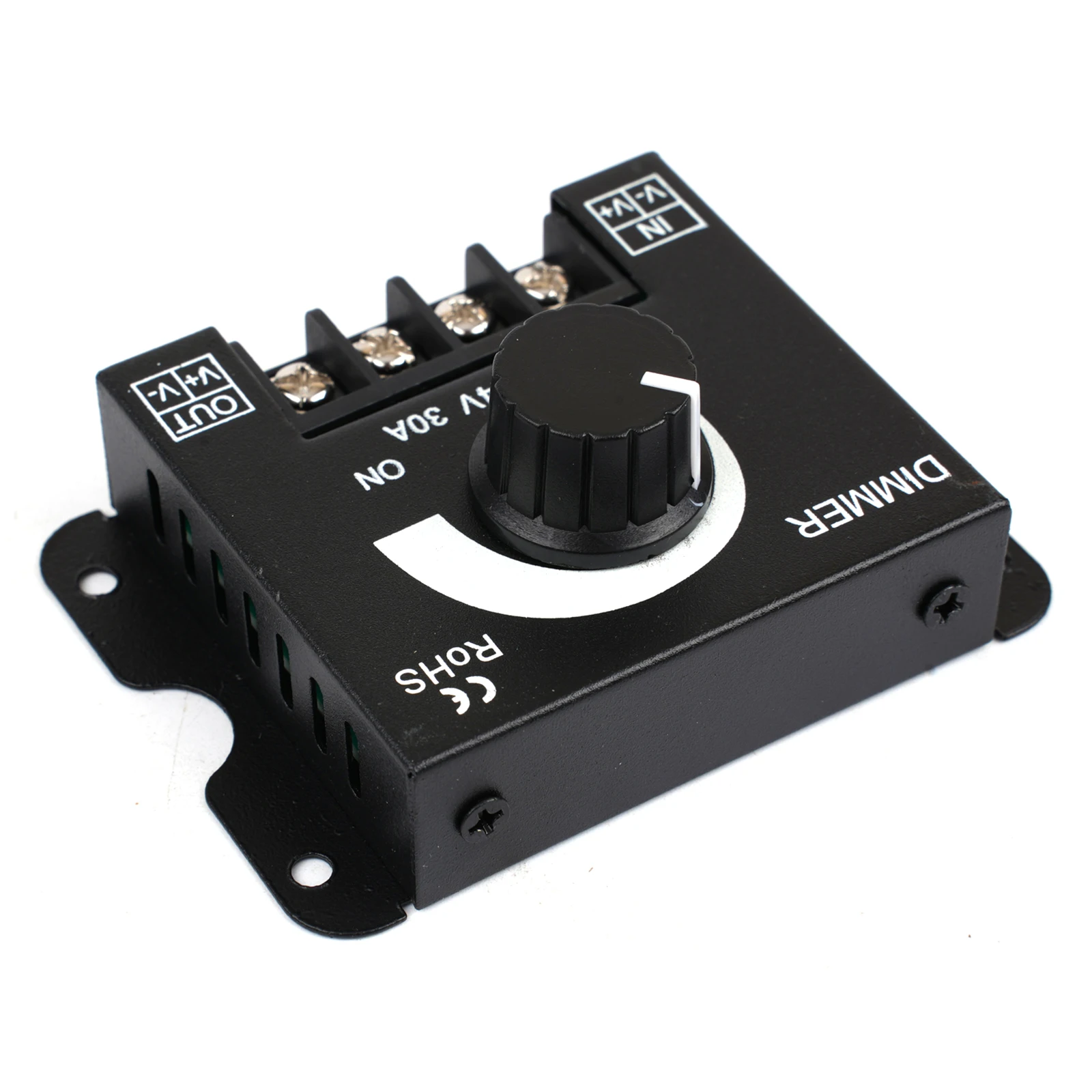 Brightness Adjuster Led Dimmer Stabilizer DC 12 24V 30A Metal Dimmer Knob Power Supply Adjustable Voltage Regulator