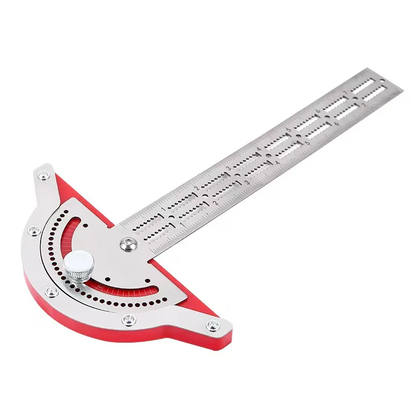 hit product10 15 20inch Woodworking Scribe Ruler Scribing Ruler Aluminum Alloy Line Drawing Marking Gauge DIY Measuring Tools