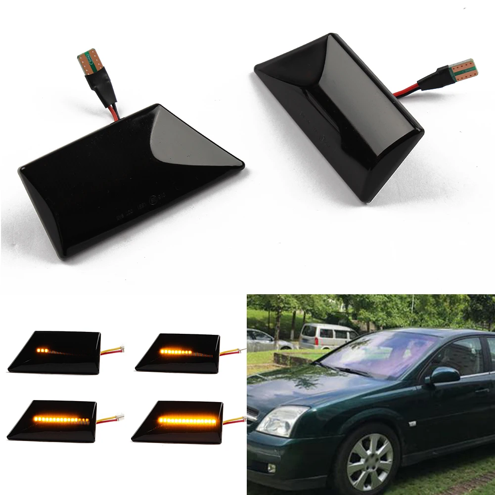 Kits Side Light Indicator LED Left&Right 12V DC 2pcs/Set For Vectra C Signum 02-08 Side Dynamic Turn Signal Light