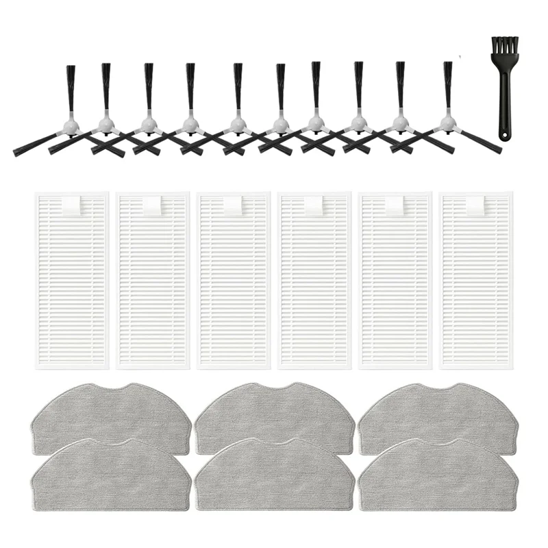 

A15Q-Filters Brushes Mop Pads For ROPVACNIC S1 A1 For Tipdiy G90 For VIPSUN Z1 For Betboyles V75S Vacuum Attachment