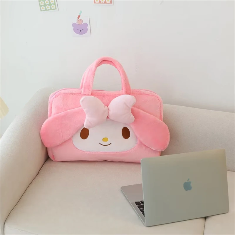 Sanrio Nette Laptop Tasche Kuromi My Melody Japanischen Stil Anime Reise Laptop Fall Cinnamoroll Plüsch Tasche Für Mädchen Geburtstag Geschenke